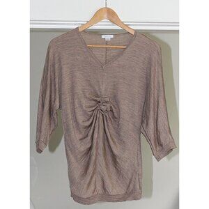 Garnet Hill - Merino Knot Front Dolman Pullover - Medium